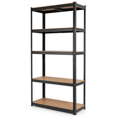 35.5 x 71 Inch Adjustable 5-Layer 2000 lbs Capacity Tool Shelf--Black