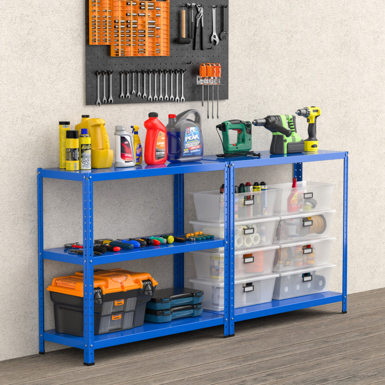 5-Tier Metal Utility Storage Rack for Free Combination--Blue