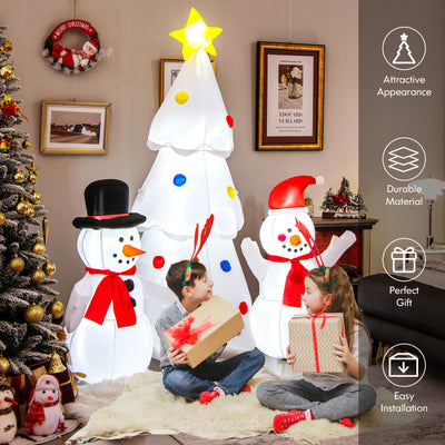 6 Feet Inflatable Christmas Tree with Snowman