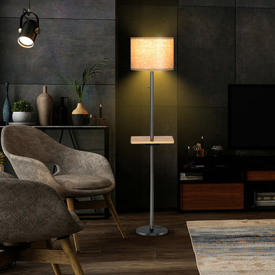 Modern Floor Lamp with Tray Table