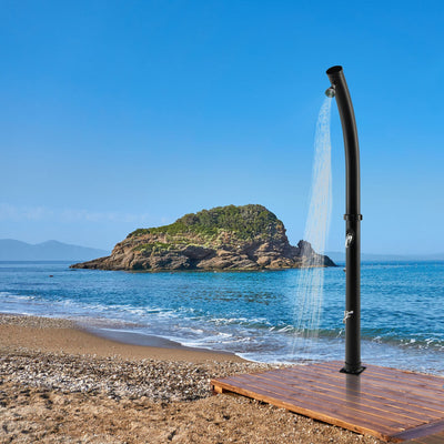 7.2 Feet Solar-Heated Shower with 360° Rotating Shower Head