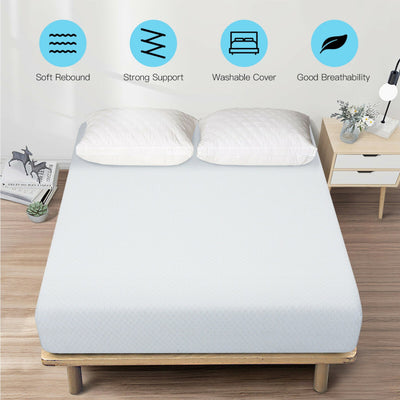 10 Inch Air Foam Pressure Relief Bed Mattress with Jacquard Soft Cover--Twin Size