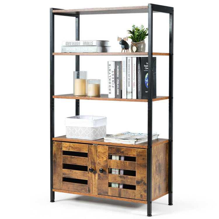 Industrial Storage Shelf with 2 Shutter Doors