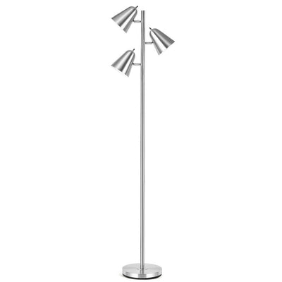 64 Inch 3-Light LED Floor Lamp Reading Light for Living Room Bedroom