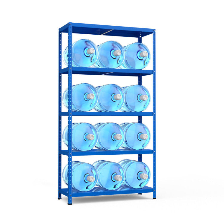 5-Tier Metal Utility Storage Rack for Free Combination--Blue