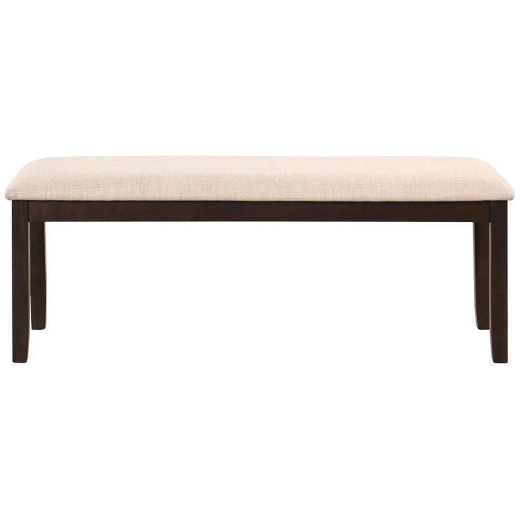 Upholstered Ottoman Bench with Padded Cushion