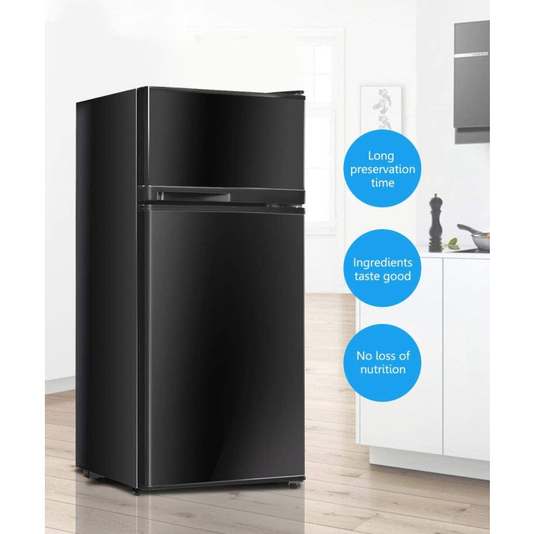 2 Doors Cold-rolled Sheet Compact Refrigerator