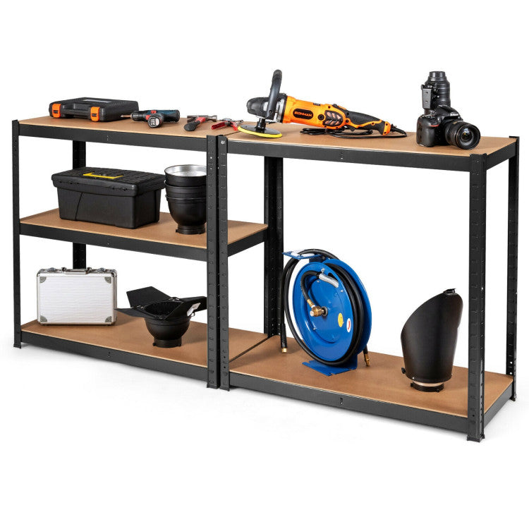 Adjust 30 x60 Inch 5 Level Garage Tool Shelf Storage--Black