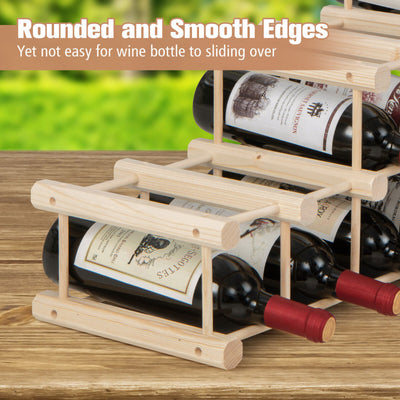 36-Bottle Wooden Wine Rack for Wine Cellar