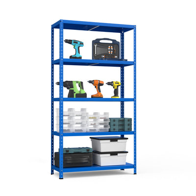 5-Tier Metal Utility Storage Rack for Free Combination--Blue