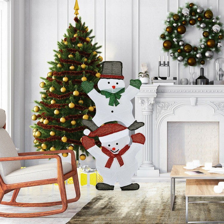 54 Inch Snowman Xmas Decorations with UL Certified Plug