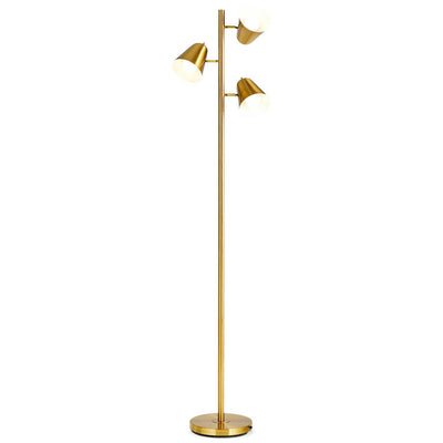 64 Inch 3-Light LED Floor Lamp Reading Light for Living Room Bedroom