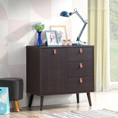 3-drawer Sideboard Storage Display Cabinet