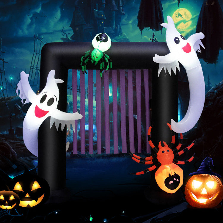 7.5 Feet Halloween Inflatable Archway Blow-up Festive Decoration for Backyard and Porch