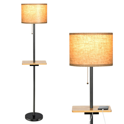 Modern Floor Lamp with Tray Table