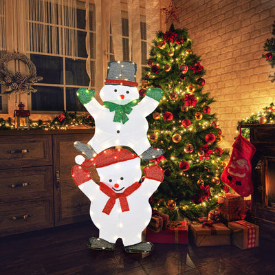 54 Inch Snowman Xmas Decorations with UL Certified Plug