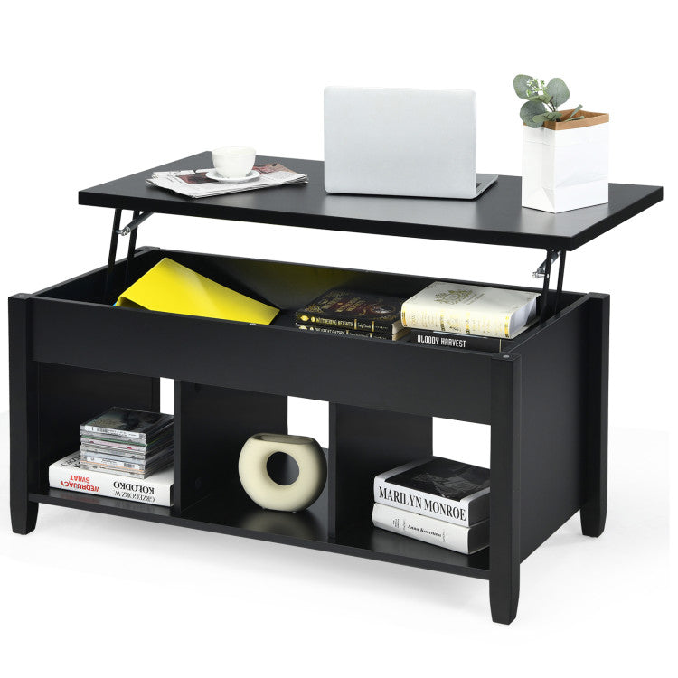 Lift Top Coffee Table with Hidden Storage Compartment