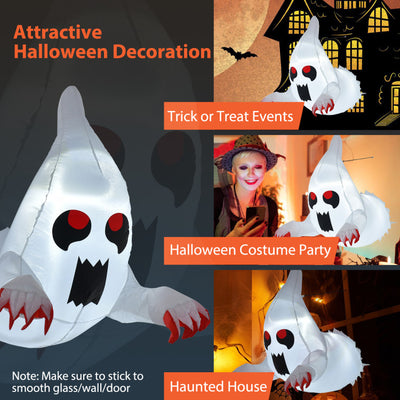 3.3 Feet Flying Ghost Halloween Inflatable with Suction Cups