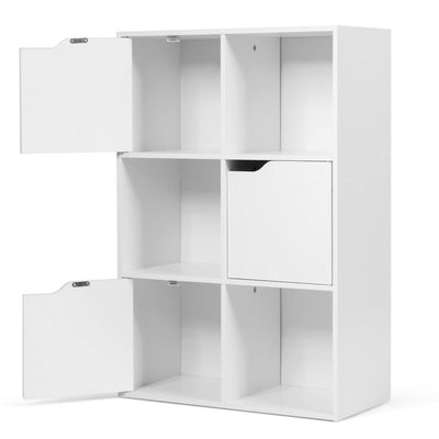 6 Cubes Wood Storage Shelves Organization