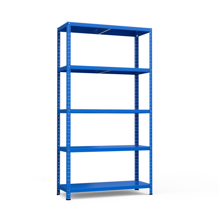 5-Tier Metal Utility Storage Rack for Free Combination--Blue