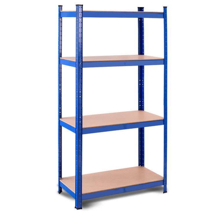 Adjustable Heavy Duty 4 Level Garage Tool Shelf Storage--Blue