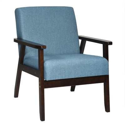 Mid-Century Retro Fabric Accent Armchair for Living Room