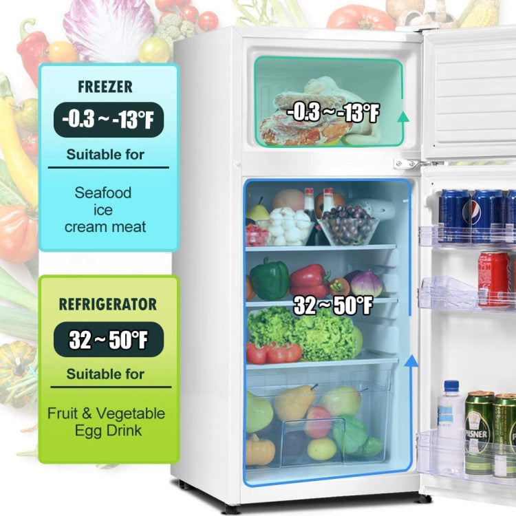 2 Doors Cold-rolled Sheet Compact Refrigerator