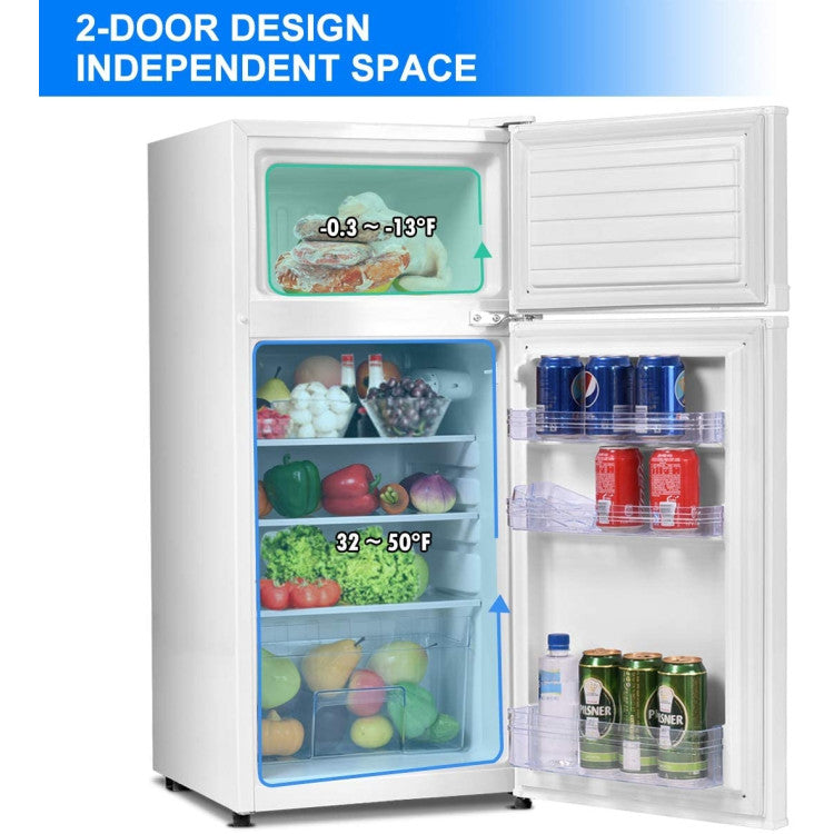 2 Doors Cold-rolled Sheet Compact Refrigerator