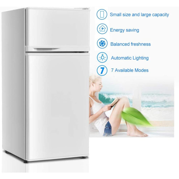 2 Doors Cold-rolled Sheet Compact Refrigerator