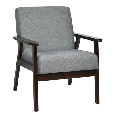 Mid-Century Retro Fabric Accent Armchair for Living Room