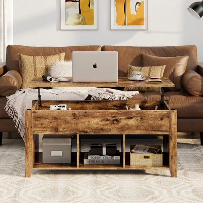 Lift Top Coffee Table with Hidden Storage Compartment