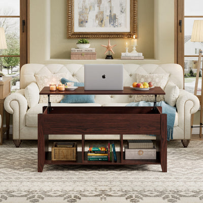 Lift Top Coffee Table with Hidden Storage Compartment