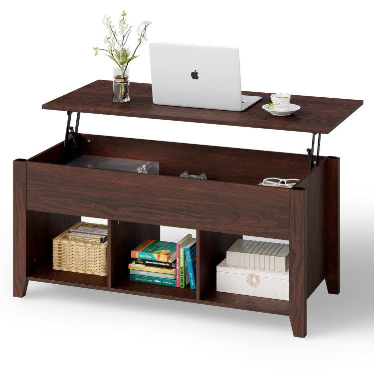 Lift Top Coffee Table with Hidden Storage Compartment