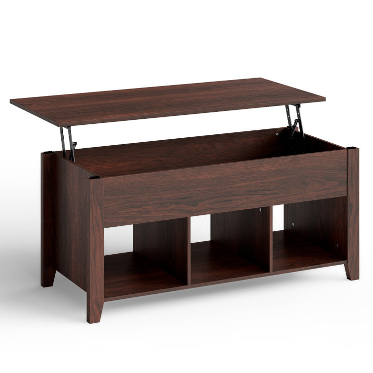 Lift Top Coffee Table with Hidden Storage Compartment