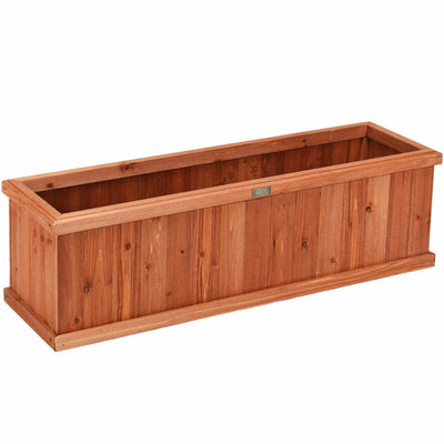 Wooden Decorative Planter Box for Garden Yard and Window