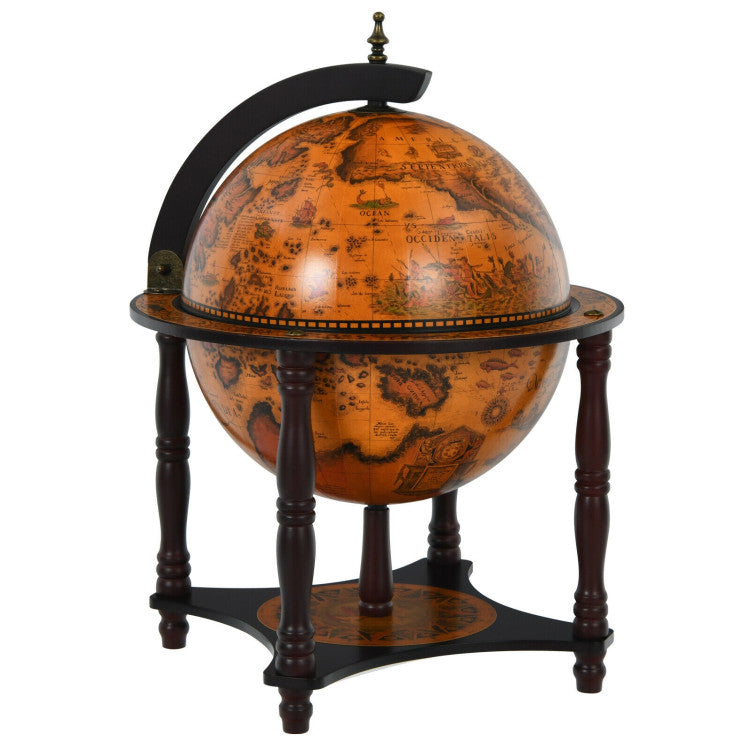 23 Inch Globe Wine Bar Stand for Dining Room and Living Room