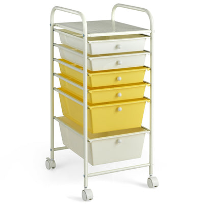 6 Drawers Rolling Storage Cart Organizer