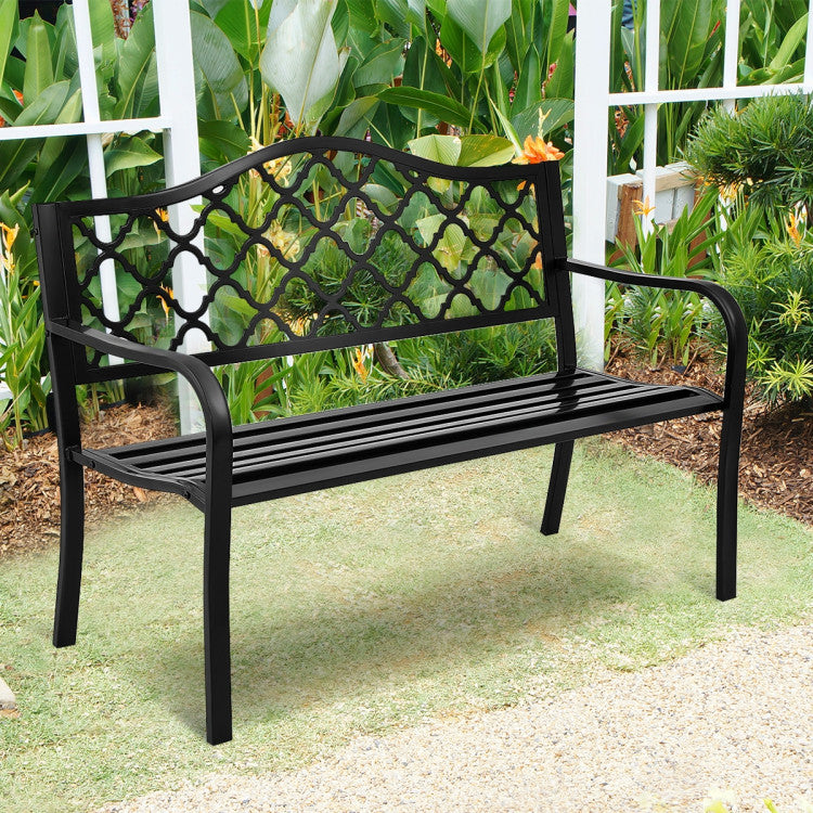 50 Inch Patio Garden Bench Loveseats