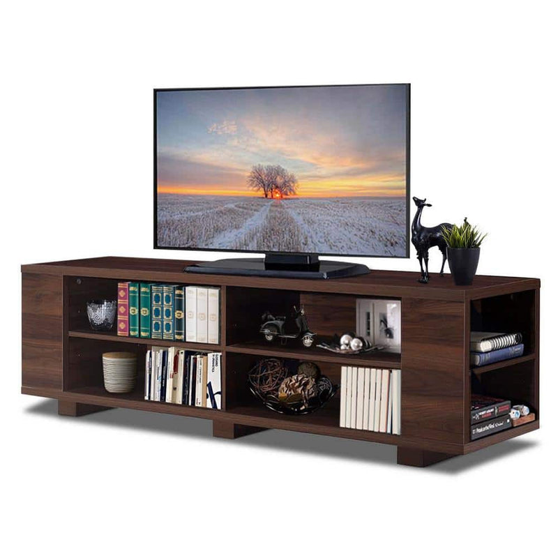 TV Stand with Height Adjustable Shelf