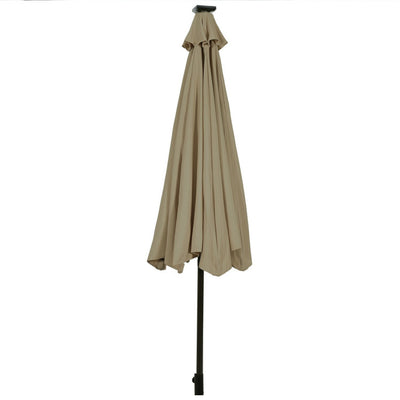 10 Feet Outdoor Patio umbrella with Bright Solar LED Lights