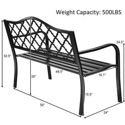 50 Inch Patio Garden Bench Loveseats