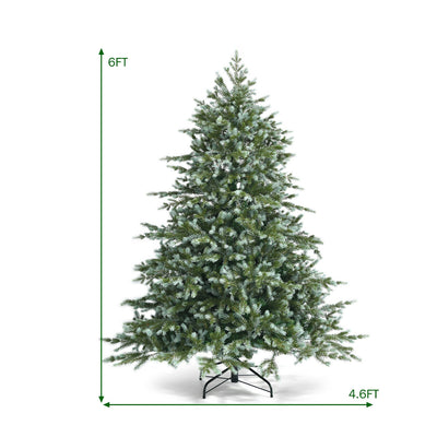 6 Feet Artificial Christmas Spruce Hinged Tree