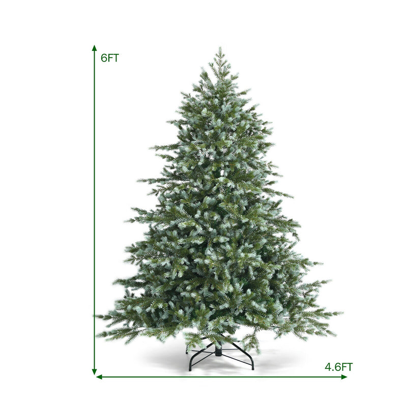 6 Feet Artificial Christmas Spruce Hinged Tree