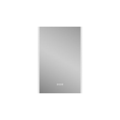 20 in. x 30 in.  Lighted LED Fog Free Surface Mount Silver Mirrored Soft Close Left Medicine Cabinet