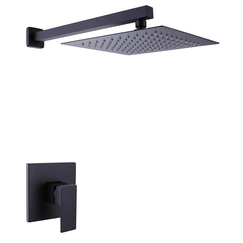 Modern Wall Mounted Ultra-thin Square Shower Bar System