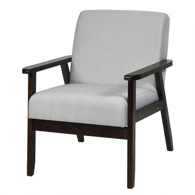 Mid-Century Retro Fabric Accent Armchair for Living Room