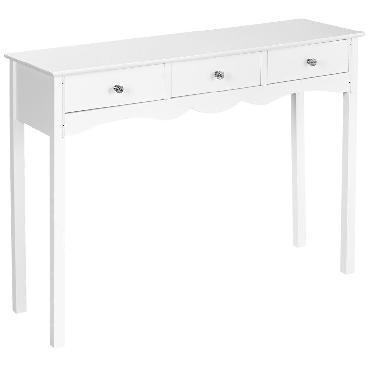 3-Drawers Hall Console Table for Entryway