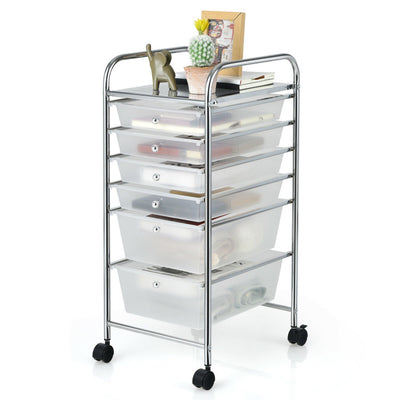 6 Drawers Rolling Storage Cart Organizer