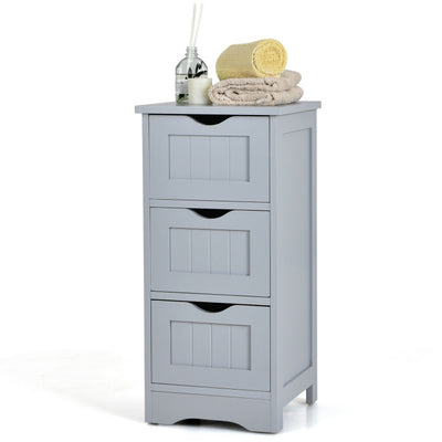 Bathroom Floor Freestanding Storage Organizer with 3 Drawers