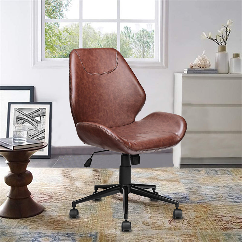 360° Rotation U-shaped Leather Office Chair with Adjustable Height